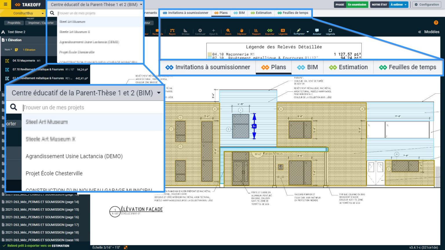 ConstructBuy 3.0 image onglets